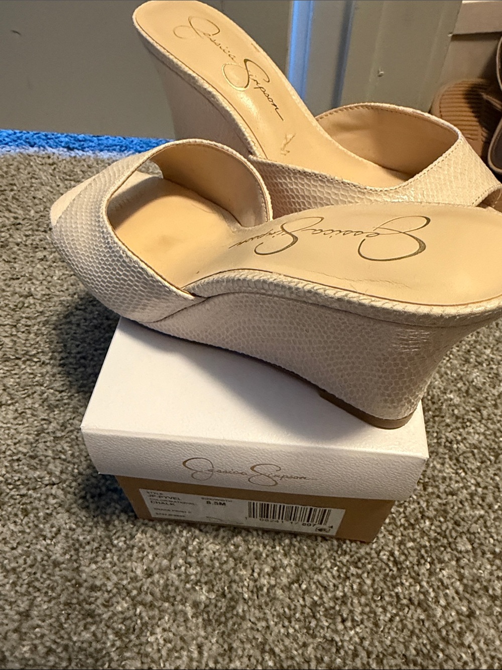 Jessica Simpson Nude Slide Heels for Women